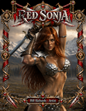 Red Sonja Before the Storm framed fantasy artwork