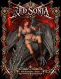 Red Sonja Dragon Rider framed fantasy artwork