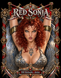 Framed Red Sonja warrior portrait